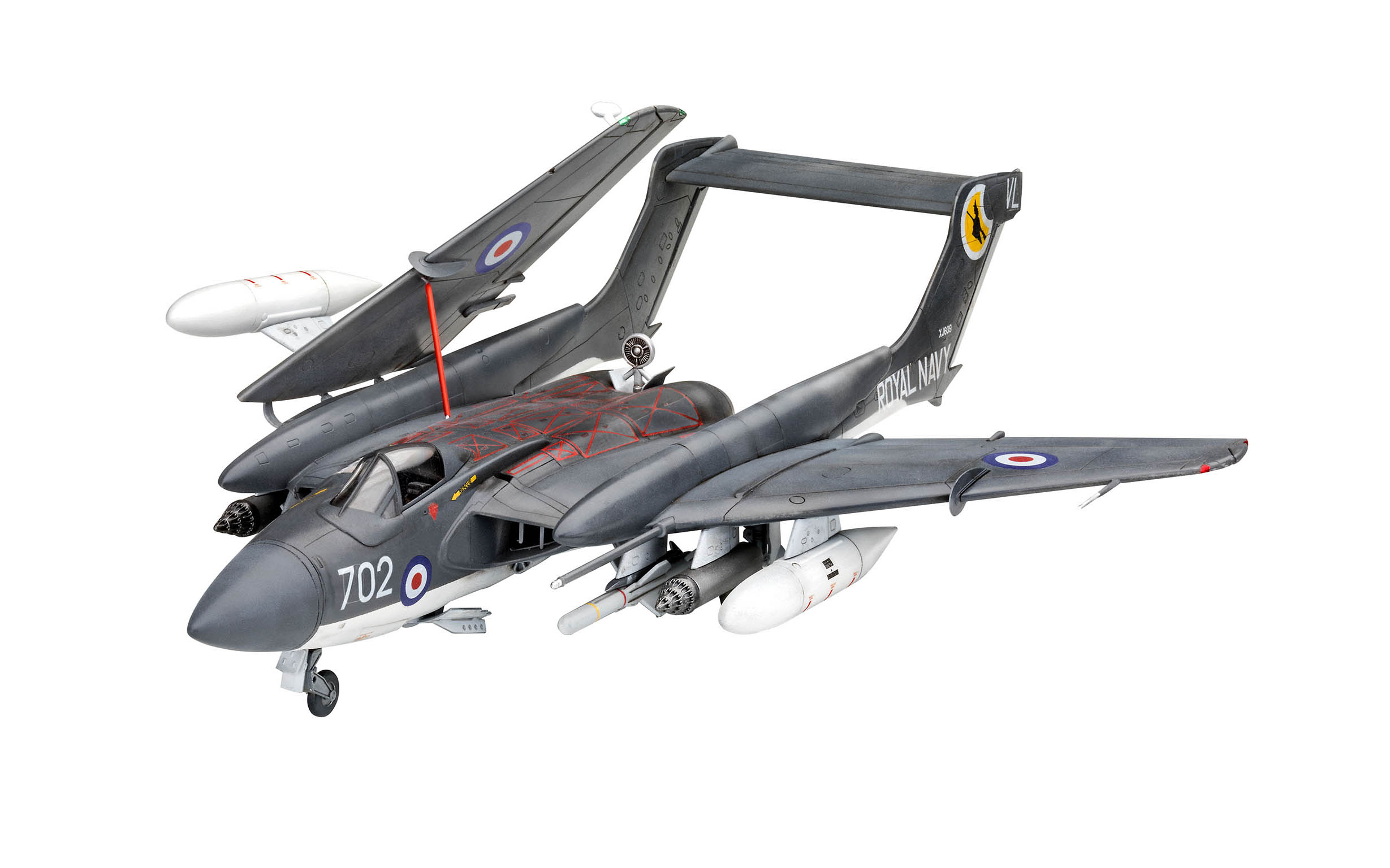thumbnail image 2 of Small Crossbody Bag For Women Revell Sea Vixen FAW 2 70th Anniversary Model Kit - 1:72 Scale Unbuilt Plastic Aircraft Model Sea Vixen FAW 2 Aircraft Model 2 of 13